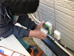 分電盤へのエコキュート用ブレーカー取付と電気工事