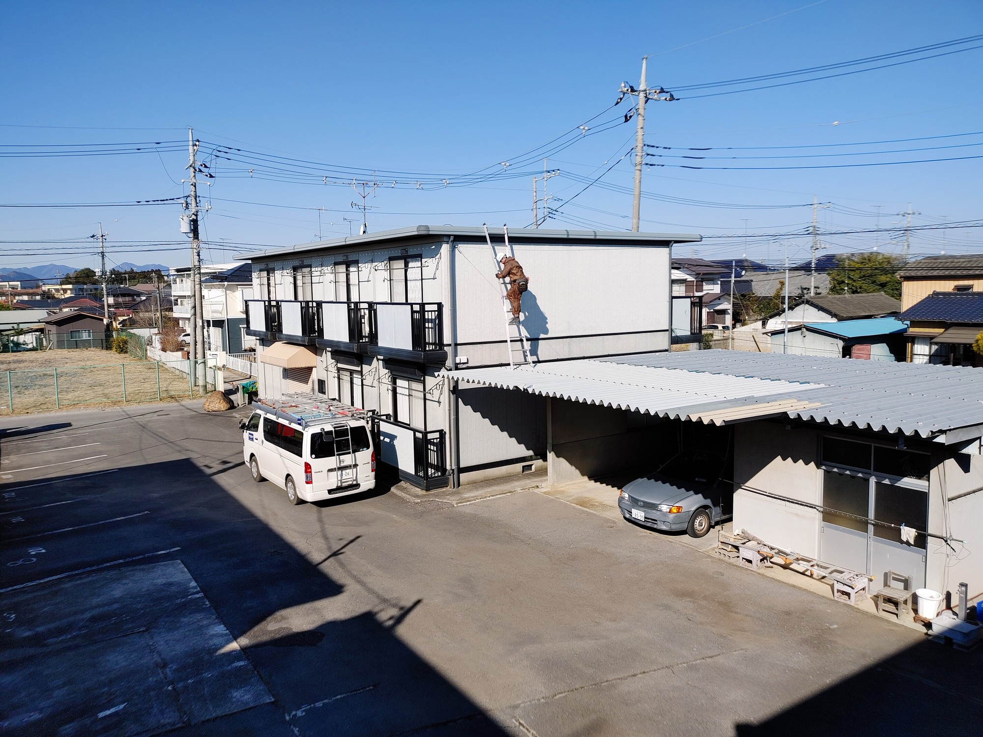 テレビアンテナ工事 施工写真1